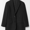 Cheap & Other Stories Oversized Wool-Blend Blazer Black