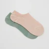 Online & Other Stories 2-Pack Sparkly Sneaker Socks Dusty rose/Dusty green