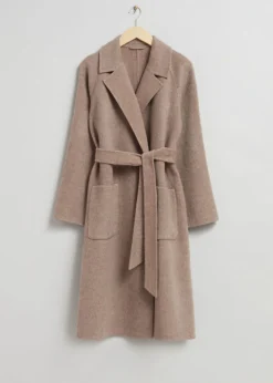 Store & Other Stories Patch Pocket Belted Coat