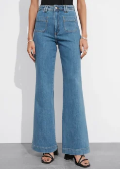 New & Other Stories Patch-Pocket Bootcut Jeans