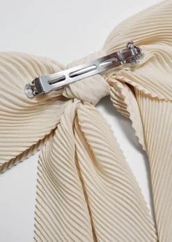 Best Sale & Other Stories Pleated Bow Hair Clip Beige