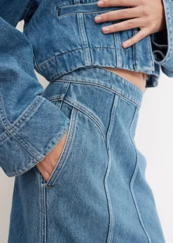 Cheap & Other Stories Pleated Denim Maxi Skirt