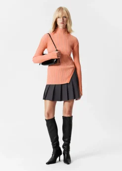 Cheap & Other Stories Pleated Mini Skirt Dark Grey