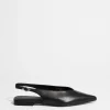 Hot & Other Stories Pointed Slingback Pumps Black