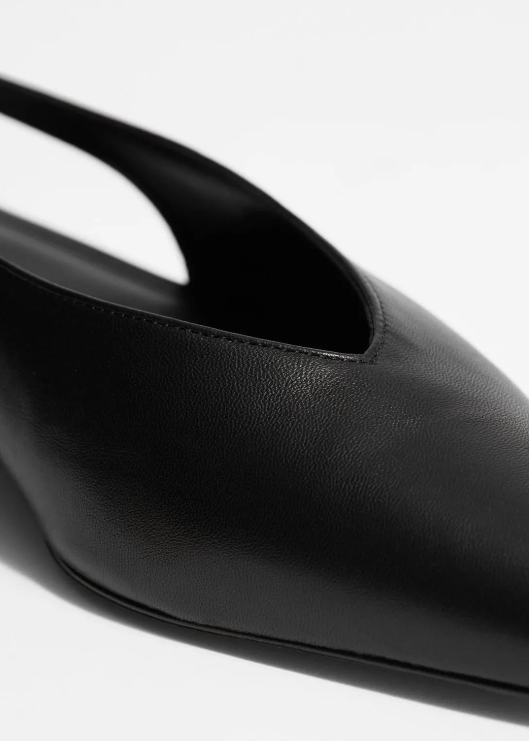 Hot & Other Stories Pointed Slingback Pumps Black