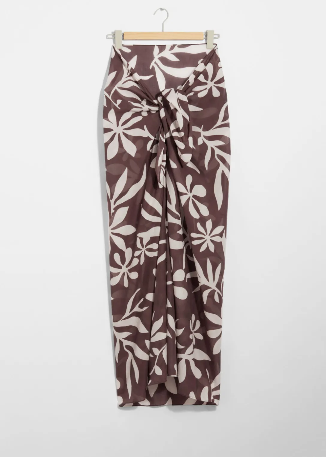 Best Sale & Other Stories Printed Cotton-Voile Sarong Mahogany