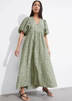 Cheap & Other Stories Puff-Sleeve Maxi Dress