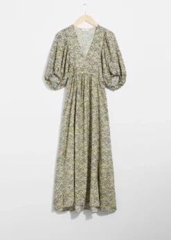 Cheap & Other Stories Puff-Sleeve Maxi Dress
