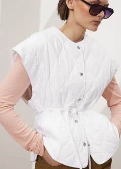 Cheap & Other Stories Quilted Gilet White