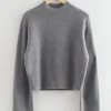 Discount & Other Stories Relaxed Fit Cashmere Sweater Dark Grey
