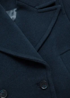 Outlet & Other Stories Relaxed Pea Coat Navy