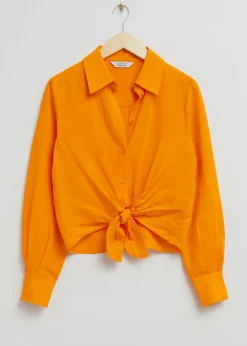 Sale & Other Stories Relaxed Tie Knot Shirt