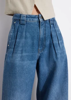 Fashion & Other Stories Relaxed Wide Jeans Bright Blue
