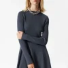 Hot & Other Stories Rib Knit Mini Dress