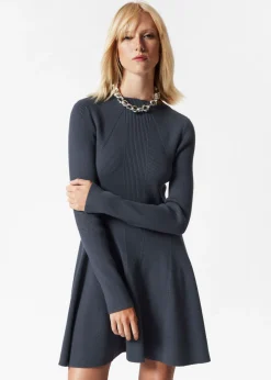 Hot & Other Stories Rib Knit Mini Dress