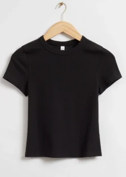 Best Sale & Other Stories Ribbed Cropped T-Shirt