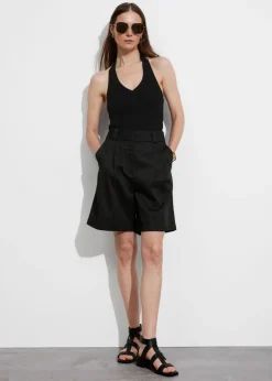 Cheap & Other Stories Ribbed Halterneck Top