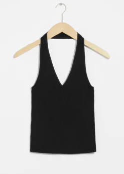 Cheap & Other Stories Ribbed Halterneck Top