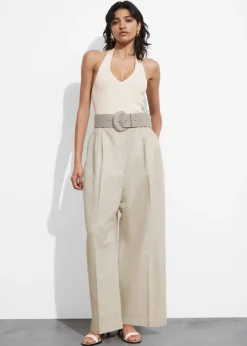 Cheap & Other Stories Ribbed Halterneck Top