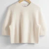 Shop & Other Stories Ribbed Merino Top White