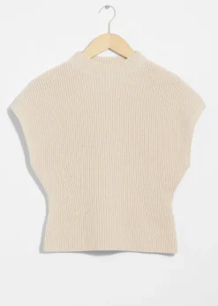 Best Sale & Other Stories Rib-Knit Mock-Neck Vest