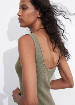 Fashion & Other Stories Rib-Knit Tank Midi Dress