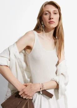 Best & Other Stories Rib-Knit Tank Top White
