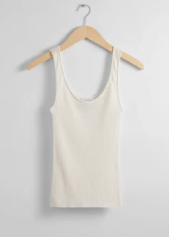 Best & Other Stories Rib-Knit Tank Top White