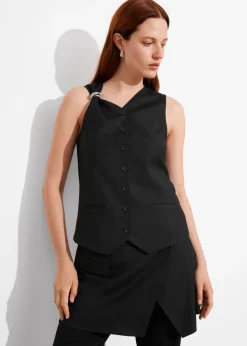 New & Other Stories Ring-Detailed Vest Black