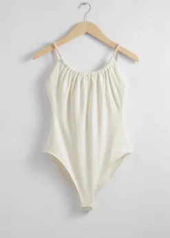 Hot & Other Stories Rope-Strap Bodysuit White