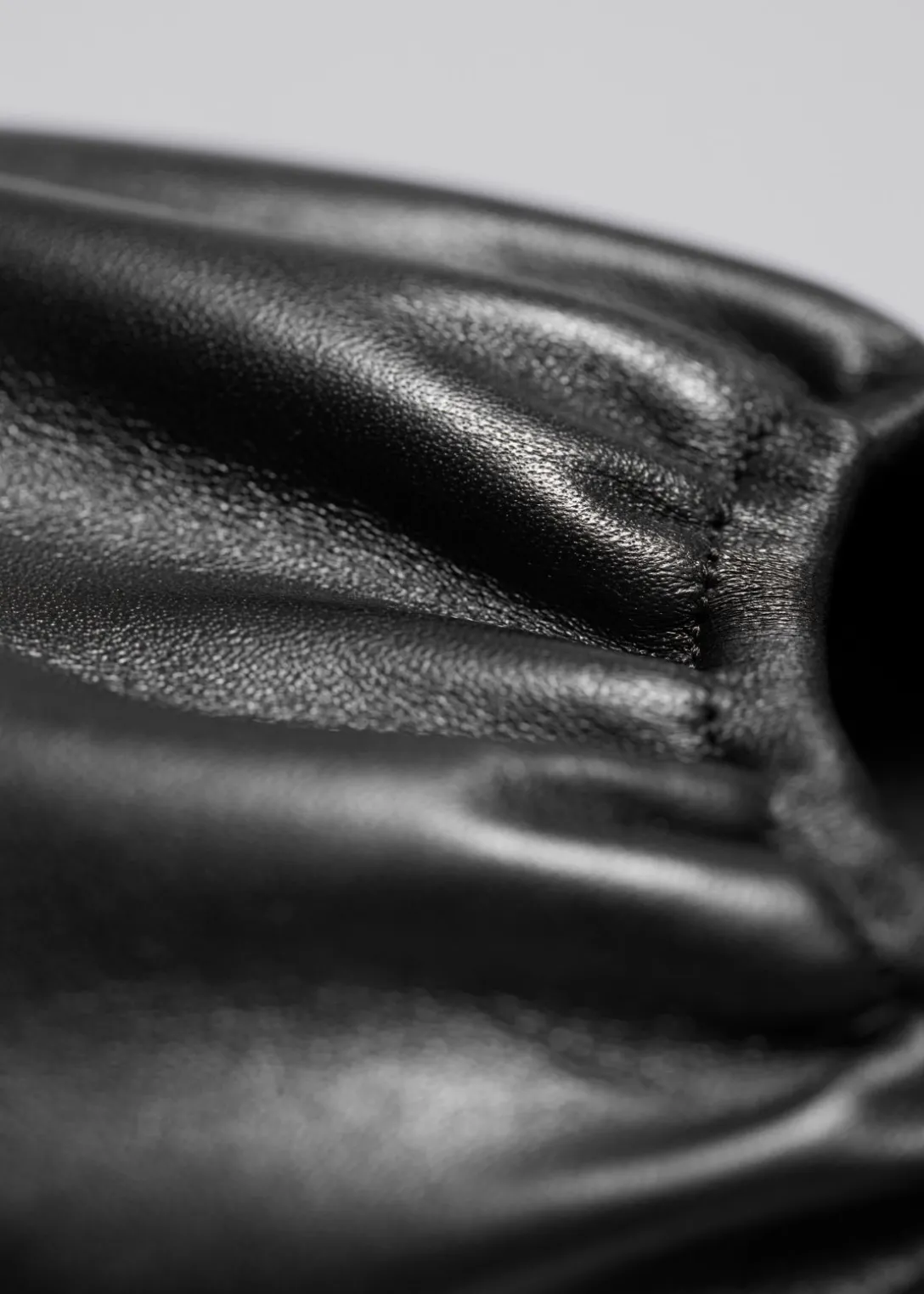 Hot & Other Stories Ruched Leather Ballet Flats
