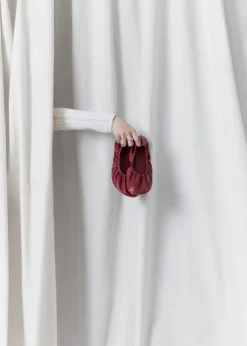 Hot & Other Stories Ruched Leather Ballet Flats