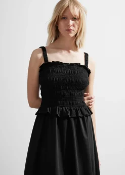 Hot & Other Stories Ruched Midi Dress