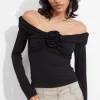 New & Other Stories Ruched Off-Shoulder Top