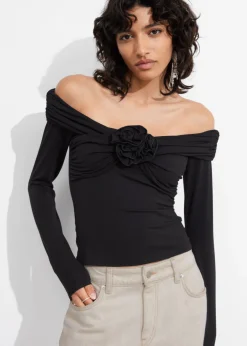 New & Other Stories Ruched Off-Shoulder Top