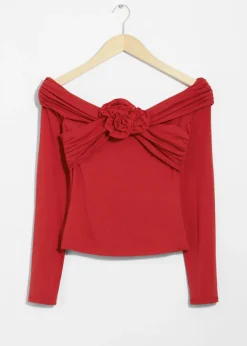 New & Other Stories Ruched Off-Shoulder Top