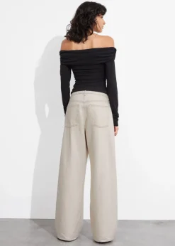 New & Other Stories Ruched Off-Shoulder Top