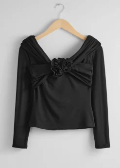 New & Other Stories Ruched Off-Shoulder Top