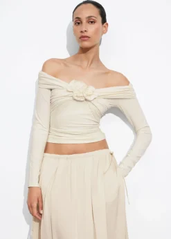 New & Other Stories Ruched Off-Shoulder Top