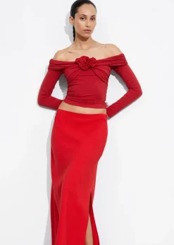 New & Other Stories Ruched Off-Shoulder Top