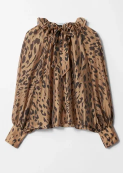 Sale & Other Stories Ruffled Tie-Neck Blouse