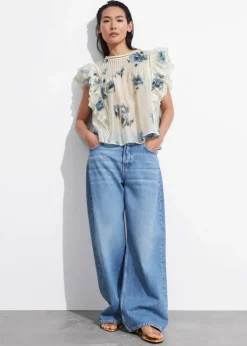 New & Other Stories Ruffled Top
