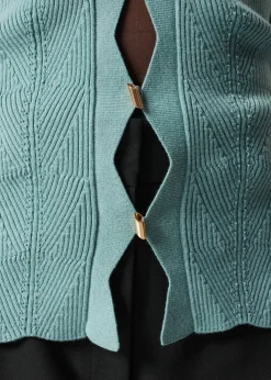 Flash Sale & Other Stories Scalloped Merino-Blend Cardigan