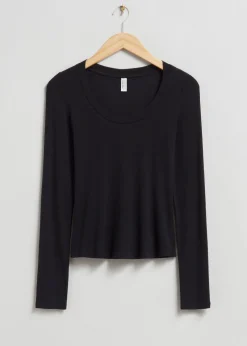 Store & Other Stories Scooped Neck Top