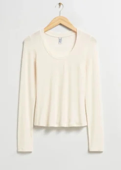 Store & Other Stories Scooped Neck Top
