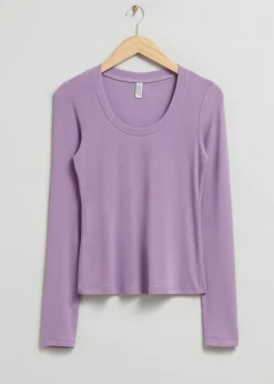 Store & Other Stories Scooped Neck Top