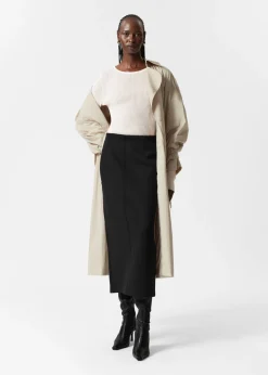 Flash Sale & Other Stories Scuba Midi Skirt Black