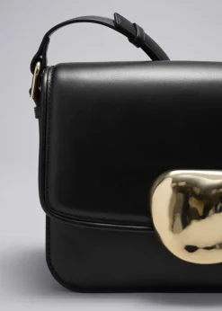 Hot & Other Stories Sculptural Buckle Leather Bag