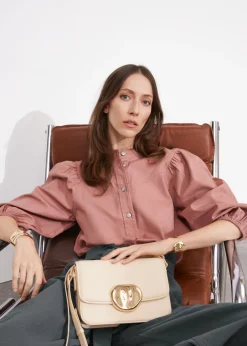 Hot & Other Stories Sculptural Buckle Leather Bag