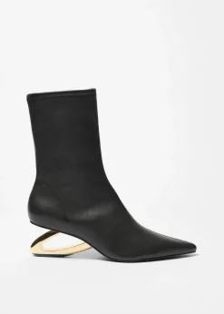 Sale & Other Stories Sculptural Heel Ankle Boots Black